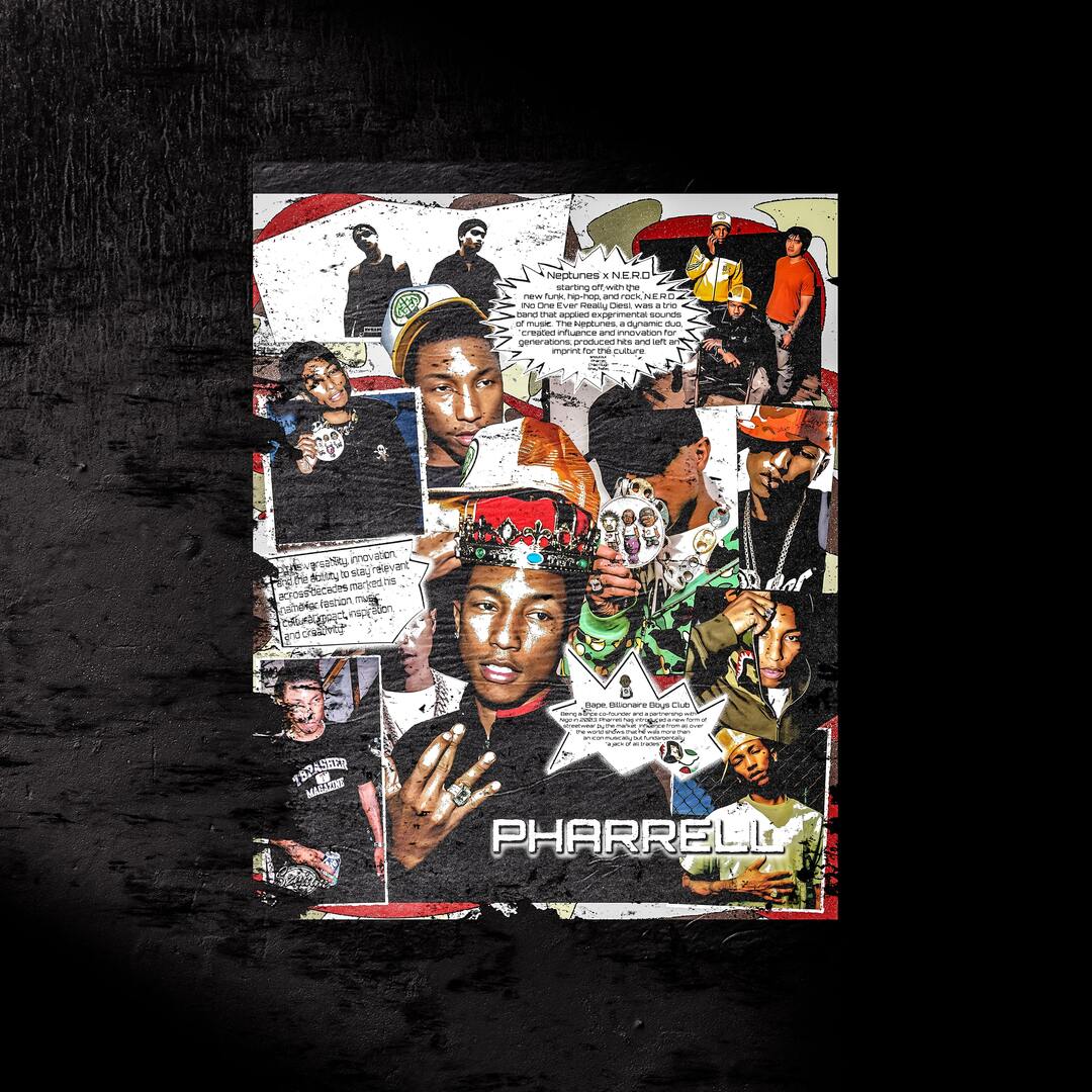 "SKATEBOARDP" Pharrell Print